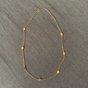 Rose gold plated choker necklace.